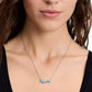 Silver-Tone Mama Elephant Stone Pendant Necklace, 16" + 3" extender