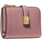 Deco Pebbled Leather Small Compact Wallet