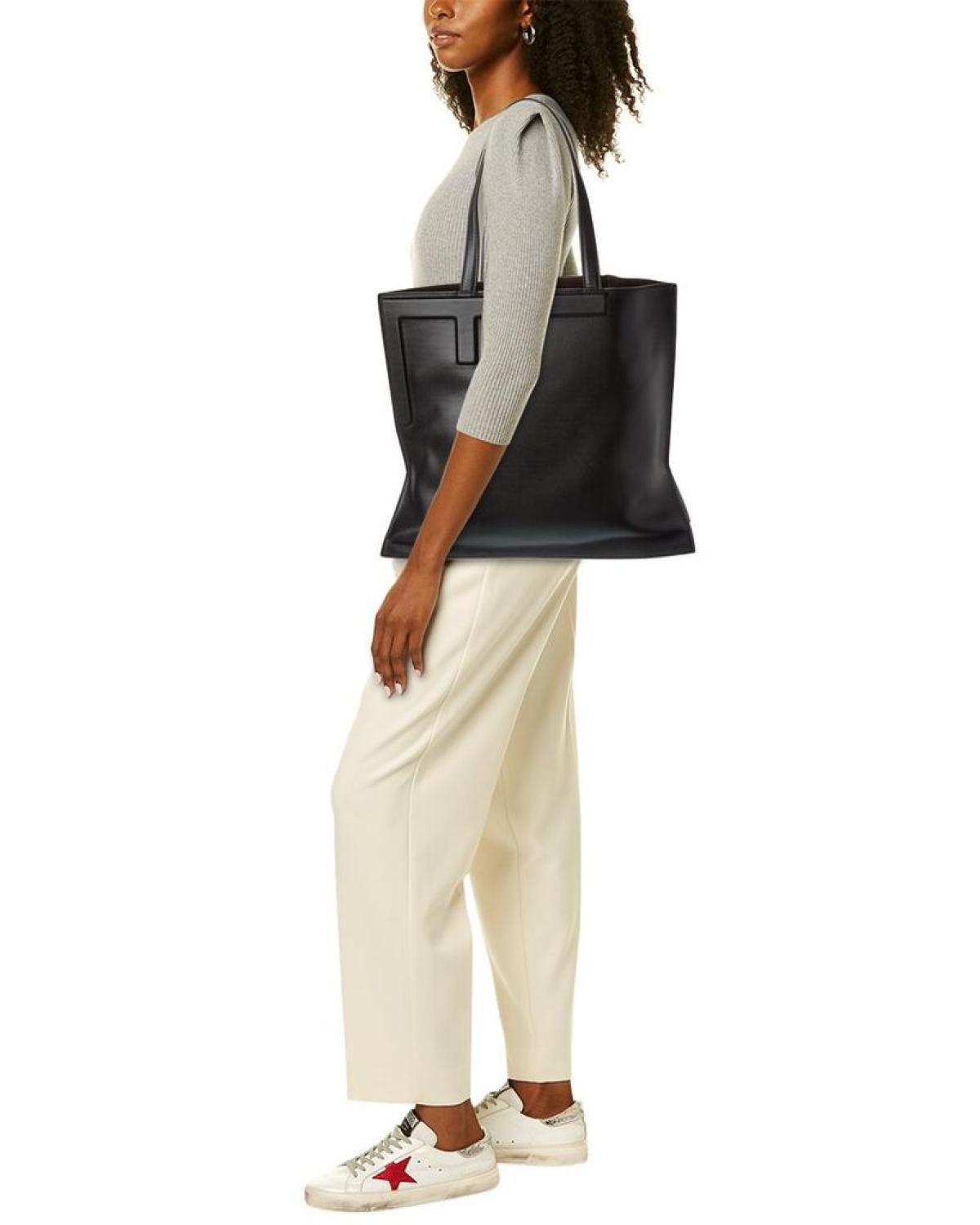 FENDI Flip Large Leather Tote