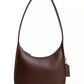 Small Glovetanned Leather Curve Zip Bag