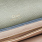 Chloe Green/beige Leather Medium Clare Shoulder Bag