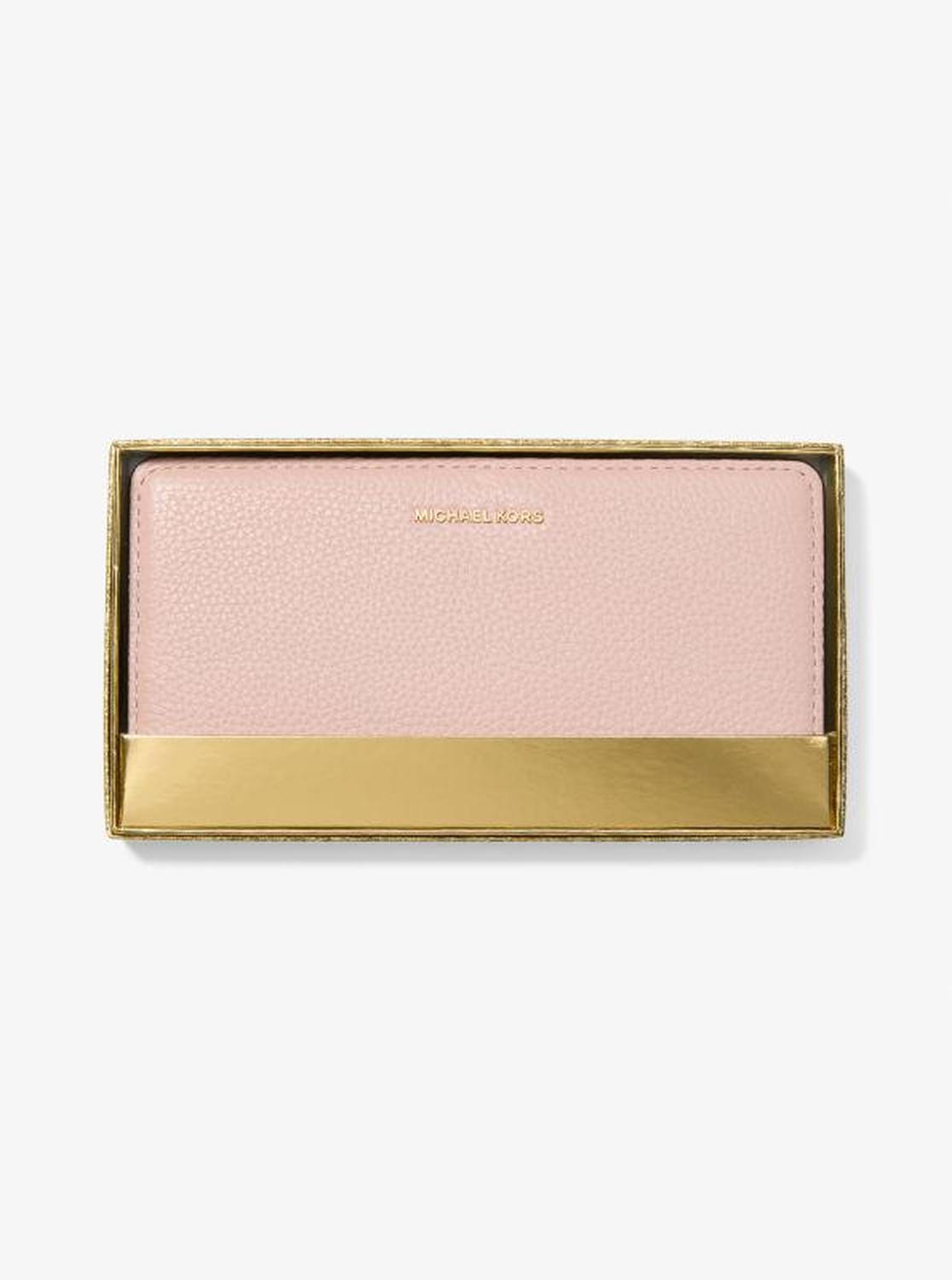 Bryant Large Pebbled Leather Snap-Front Wallet
