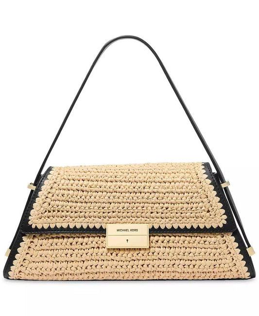 Ludlow Small Woven Convertible Shoulder Bag