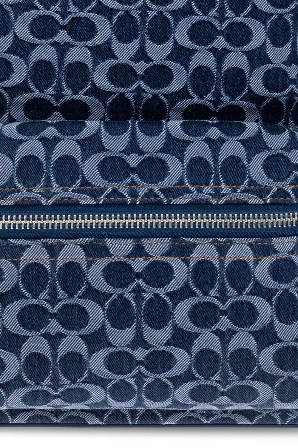 Coach Charter Monogram Printed Denim Backpack