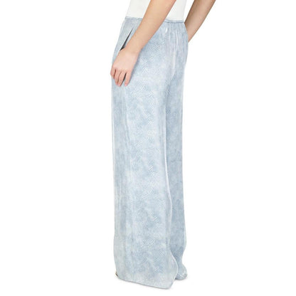 Petite Floral-Print Wide-Leg Pants