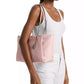 Georgia Logo Brown Zip Top Tote Bag