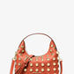 Ember Small Embellished Pebbled Leather Messenger Bag