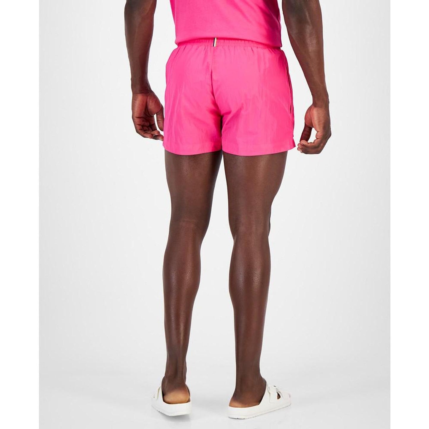 Men's 3" Mooneye Outlined Logo Drawstring Swim Trunks