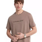 Men's Short Sleeve Embossed Shadow Logo T-Shirt