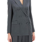 Max Mara Studio Teiera Satin Double-Breasted Blazer
