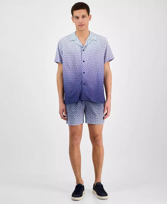 Men's Logo-Pattern Shirt