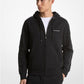 Logo Tape Cotton Blend Zip-Up Hoodie
