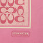 Textured Signature Print Silk Square Scarf