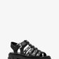 Jagger Studded Metallic Leather Sandal