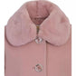 Toddler and Little Girls Faux Wool Hooded Collar Jacket