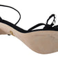 Dolce & Gabbana Elegant Suede High Sandals with Crystal Bows