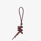 Puffy Logo Leather Bag Charm