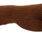 Dolce & Gabbana Elegant Brown Cashmere Winter Gloves