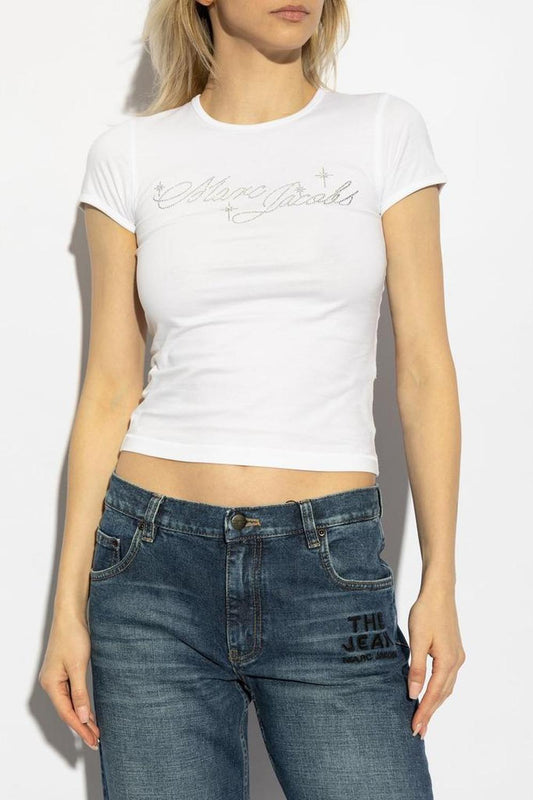 Marc Jacobs Charm Logo Shrunken T-Shirt