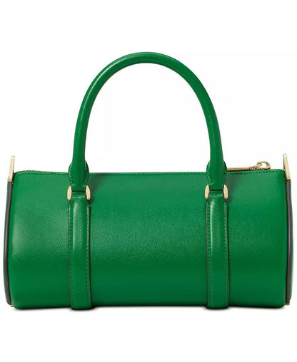 Spade Icon Small Leather Barrel Bag