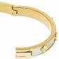 Imitation Pearl Gold Hinge Bangle Bracelet
