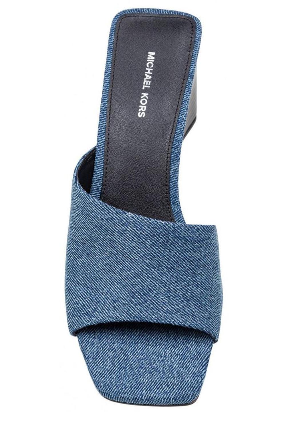 Michael Kors Merriam Denim Wedge Sandals