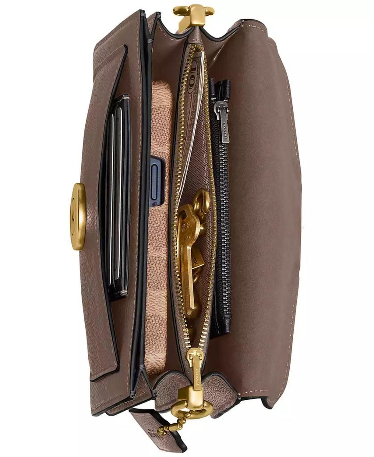 Polished Pebble Leather Mini Tabby Shoulder Bag 20