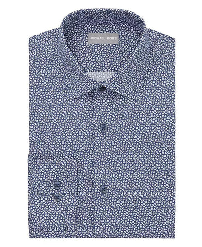 Men Regular Fit Comfort Stretch Check Dress Shirt