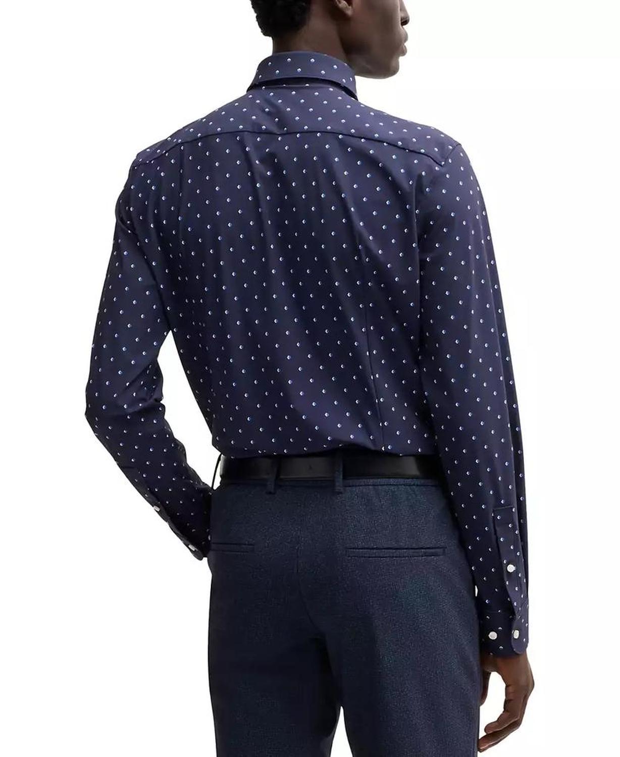 Men's Slim-Fit Performance Dress Shirt