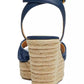 Women's Suede Espadrille Wedge Sandals