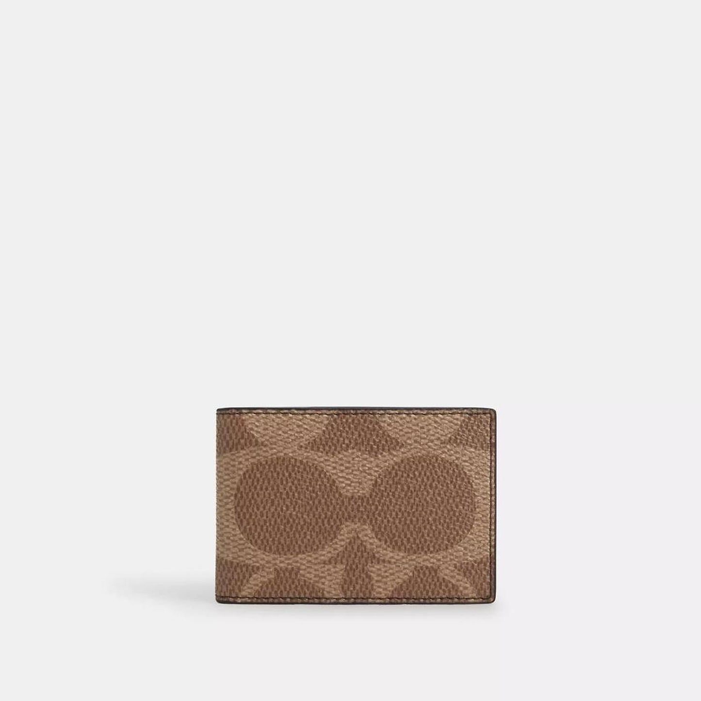 Compact Billfold Wallet In Blocked Signature Canvas
