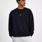 Men's Naviu Relaxed Fit Long Sleeve Crewneck Logo Sweatshirt