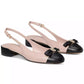 Women's Deco Bow Slingback Pumps