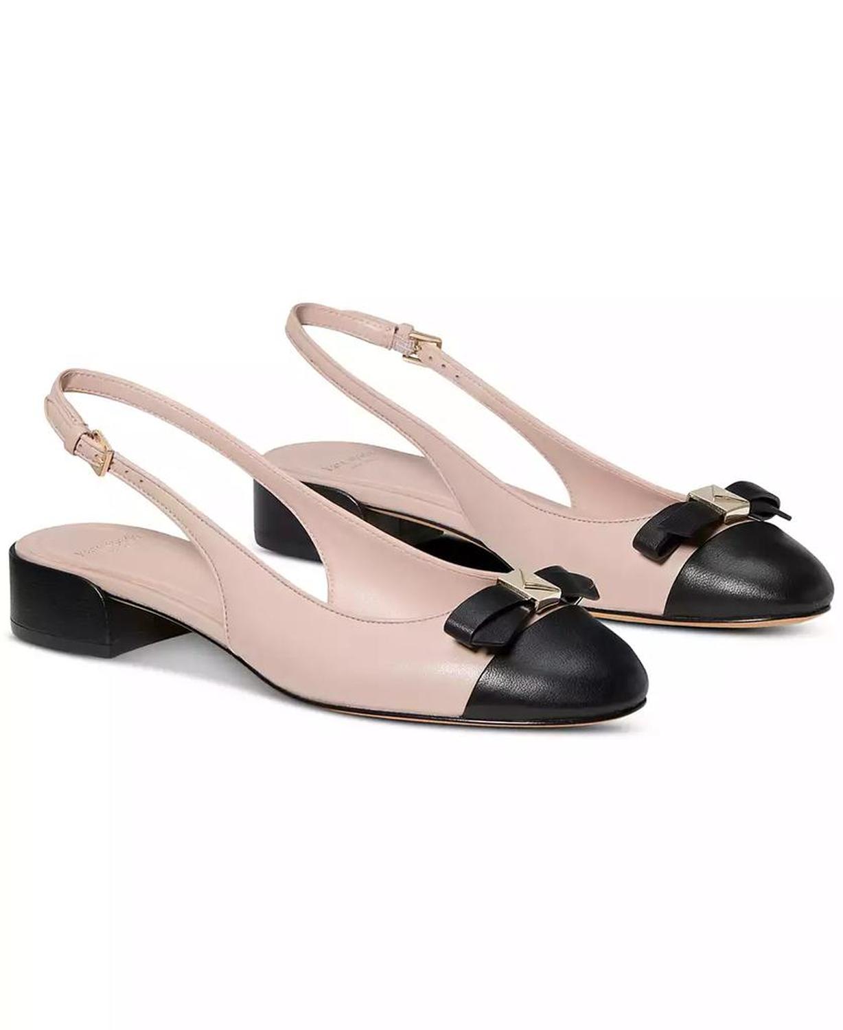 Women's Deco Bow Slingback Pumps