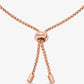 Precious Metal-Plated Pavé Hearts Bracelet