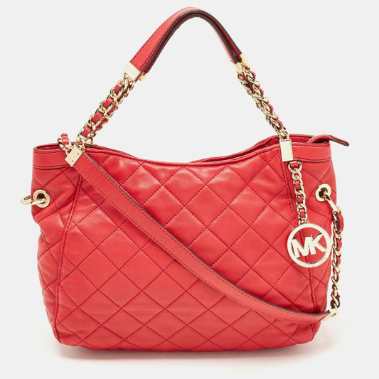 Michael Michael Kors Quilted Leather Charm Hobo