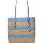 Quinn Large North South Woven Tote