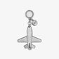 Airplane Metallic Keychain