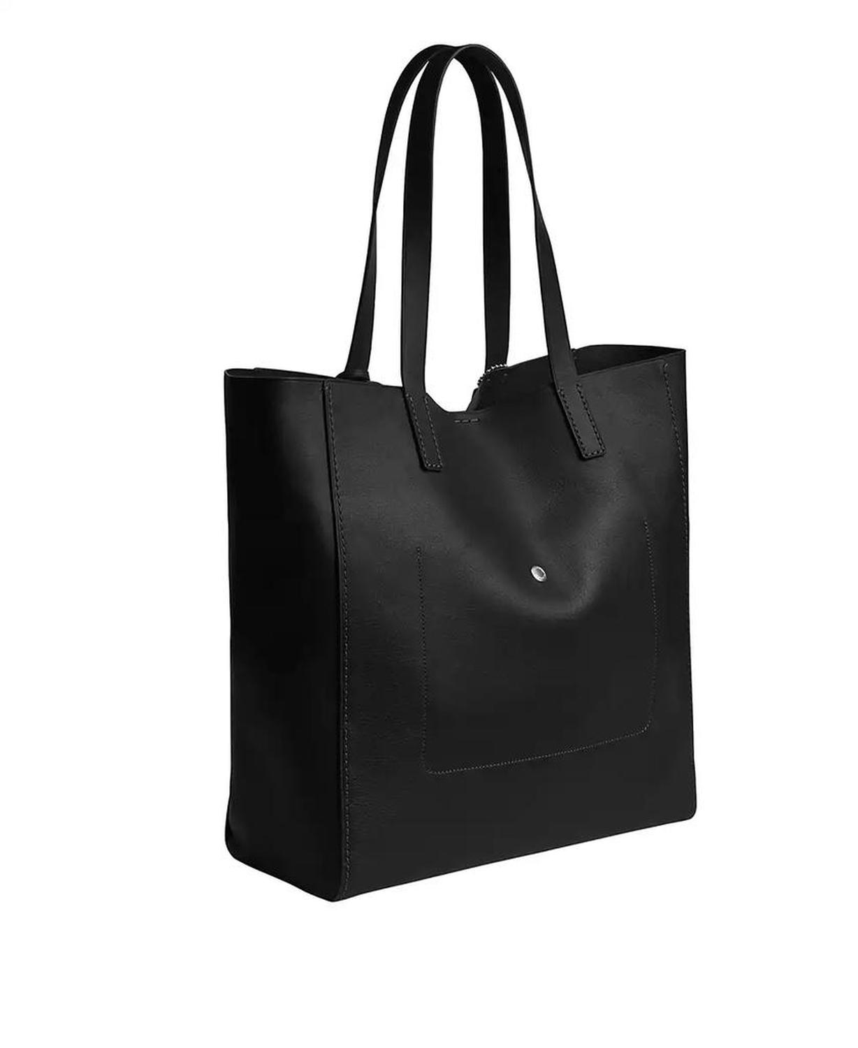 Men's Natural Grain Leather Tote Bag