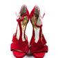 Michael Michael Kors Women's Open Toe Strappy Stiletto Sandals Red
