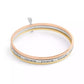 Faux Stone Signature Safety Pin Bangle Set