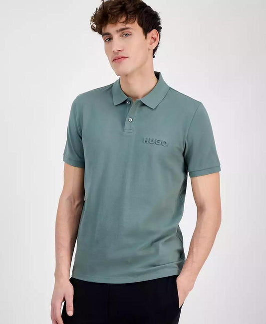 HUGO by Men's Dalunos Regular-Fit Logo Embossed Polo Shirt, Exclusively at Macy's