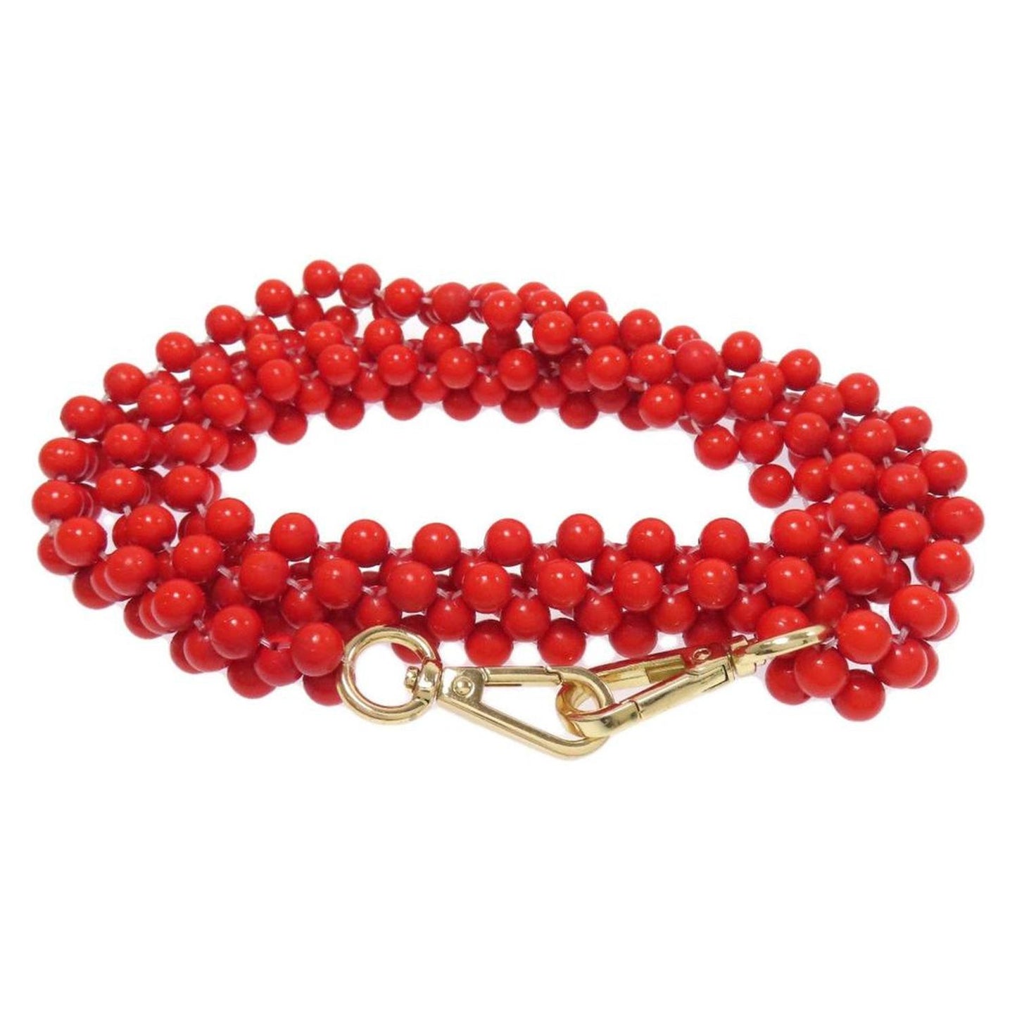 pink Color Beads Handbag (Pre-Owned)