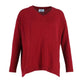 Prada Elbow Patch V-neck Sweater in Burgundy Wool