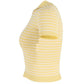 Max Mara Striped Crop Top in Yellow Cotton