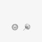 Pavé Halo Stud Earrings