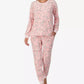 Women's 2-Piece Sleepwear Long-Sleeve Top and Jogger Pajama Set