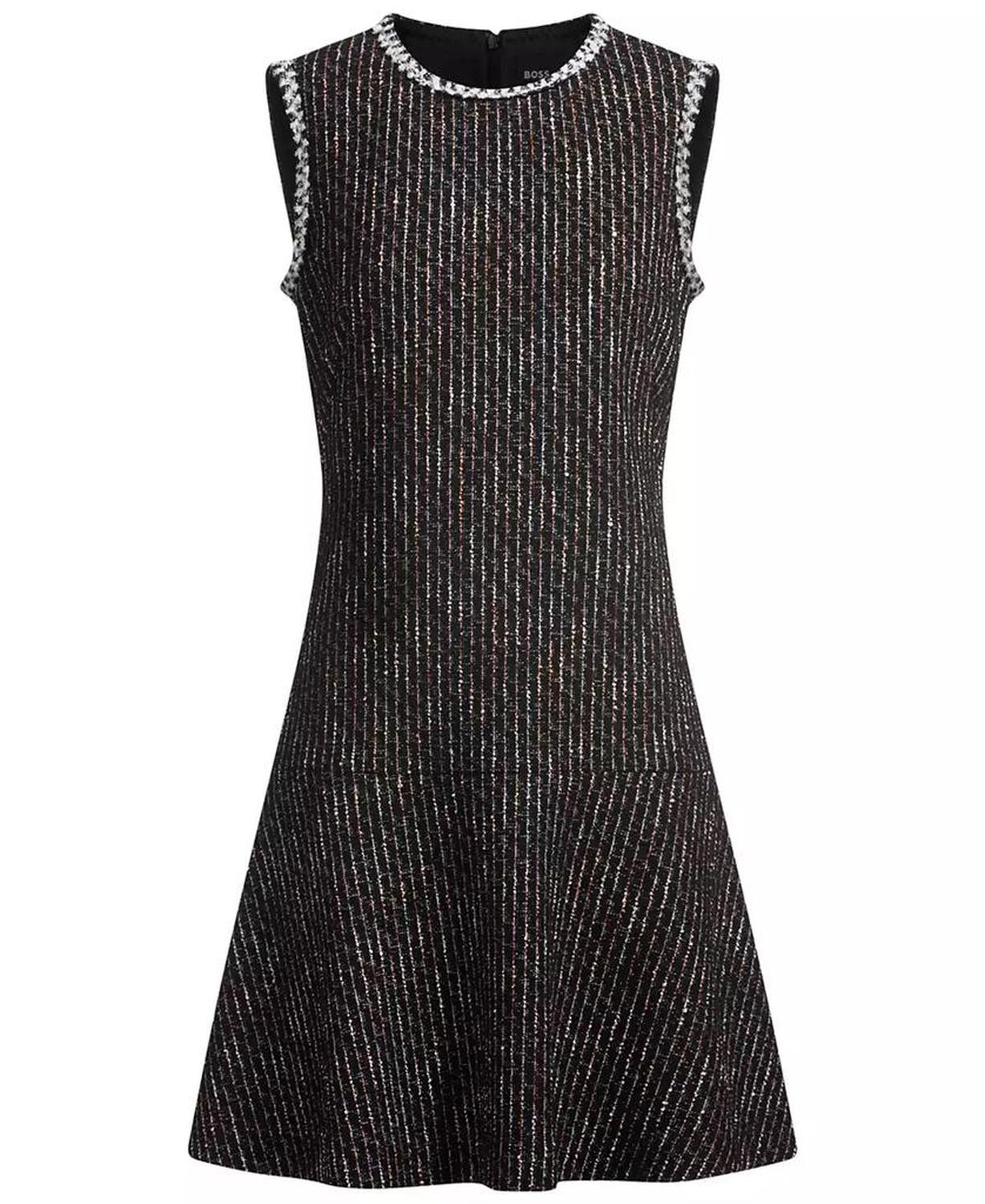 Women's Boucle Tape-Trim Dress