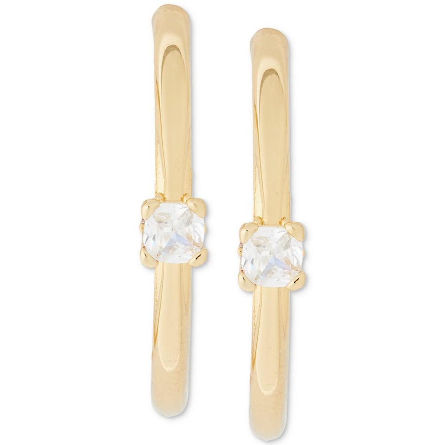 Little Luxuries Imitation Pearl Small Hoop Earrings, 1"