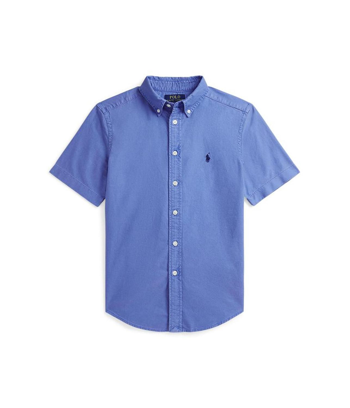 Cotton Oxford Short Sleeve Shirt (Big Kid)